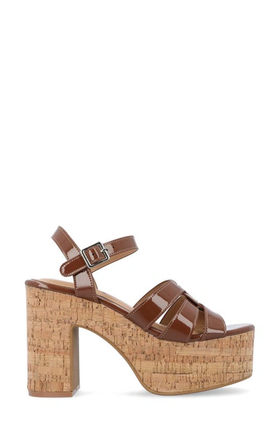 Journee Collection Tru Comfort Jania Platform Sandal In Brown