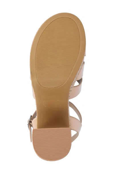 Journee Collection Tru Comfort Jania Platform Sandal In Nude