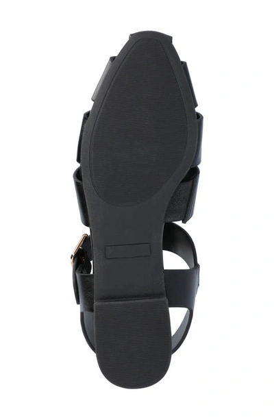 Journee Collection Womens Cailinna Ankle Strap Flat Sandals In Black