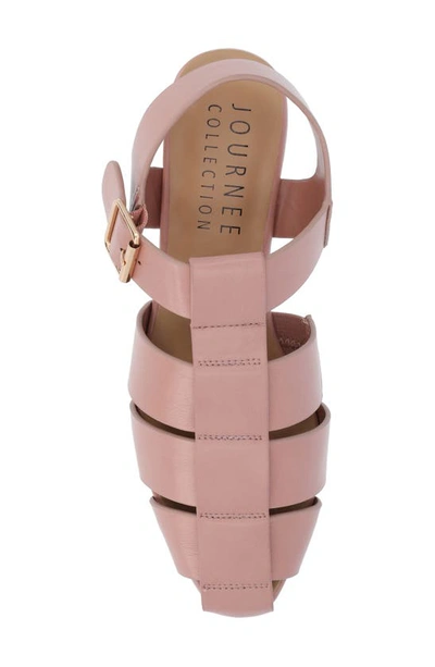 Shop Journee Collection Tru Comfort Cailinna Sandal In Mauve
