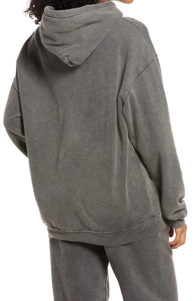 Shop Bdg Urban Outfitters Longline Hoodie In Charcoal
