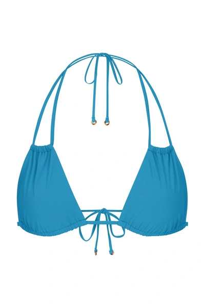 Shop Anemos The Jane Bikini Top In Cerulean