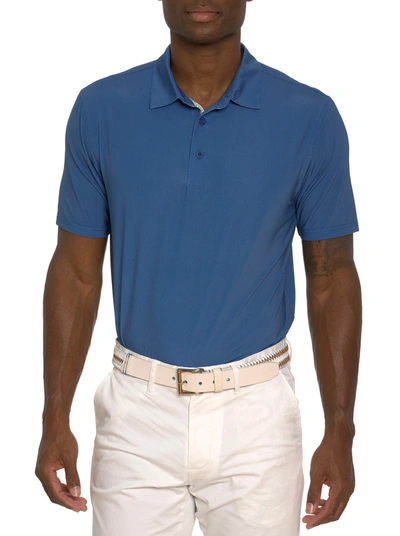 Shop Robert Graham Hyde Performance Polo In Blue