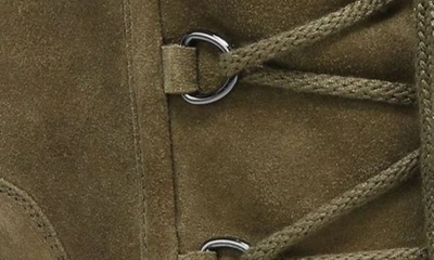 Veronica Beard Elfred Suede Wedge Booties In Army