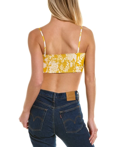 Amur Alva Organic Cotton Bralette Top In Blue
