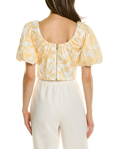 Shop Aiifos Carrie Top In Yellow