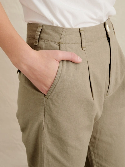 Shop Alex Mill Boy Pant In Linen In Khaki