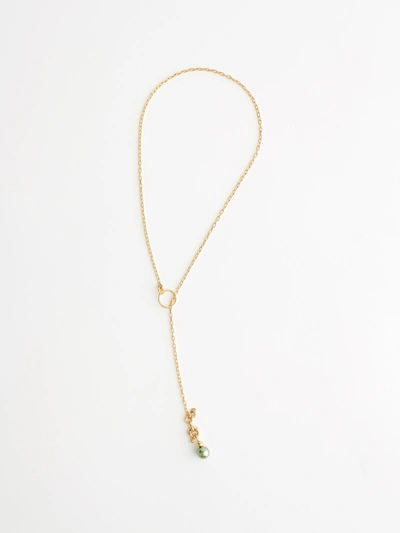 Shop Alex Mill Chain Necklace With Ring In Gold