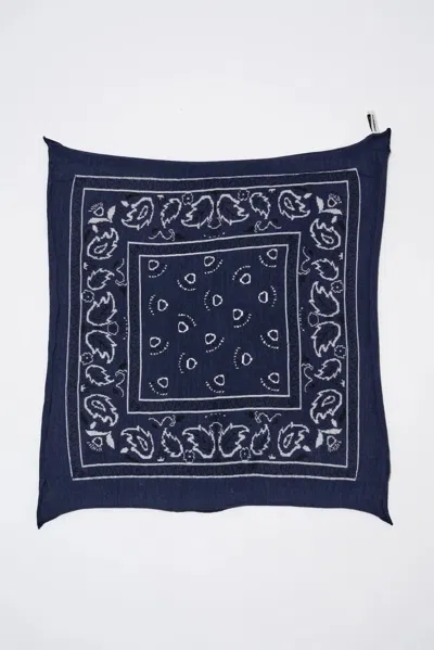 Alex Mill Communitie Cashmere Bandana Scarf In Navy