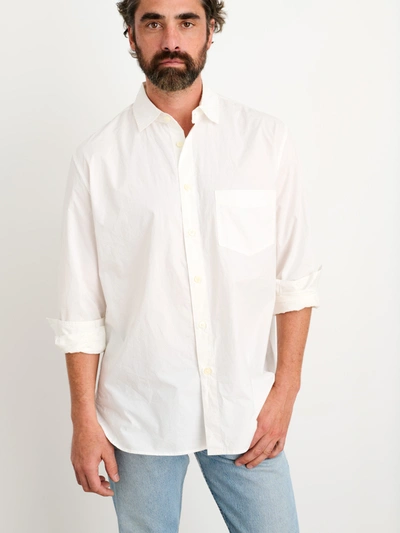 Shop Alex Mill Easy Shirt In Paper Poplin In White