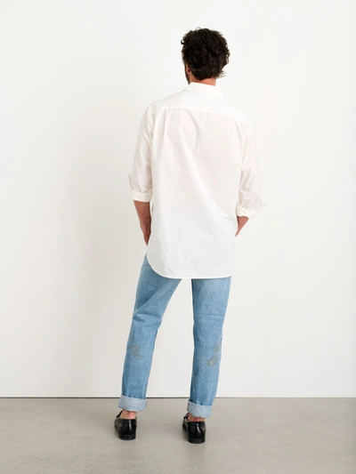 Shop Alex Mill Easy Shirt In Cotton Poplin In White
