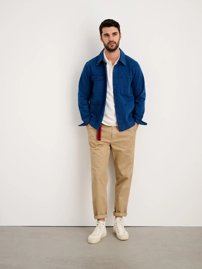 Alex Mill Garment Dyed Work Jacket In Recycled Denim In French Navy