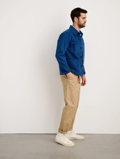 Alex Mill Garment Dyed Work Jacket In Recycled Denim In French Navy