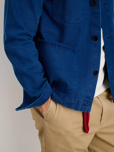 Alex Mill Garment Dyed Work Jacket In Recycled Denim In French Navy