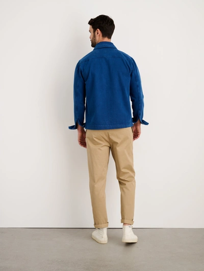 Alex Mill Garment Dyed Work Jacket In Recycled Denim In French Navy