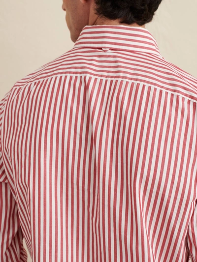 Shop Alex Mill Mill Shirt In Striped Portuguese Poplin In Pepper/white