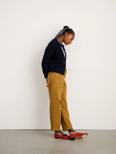 Shop Alex Mill Nico Cardigan In Cotton In Dark Navy