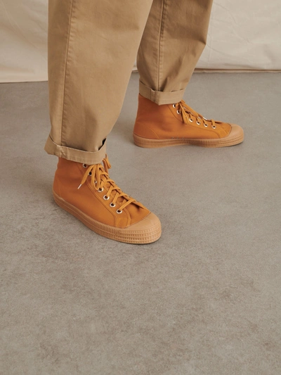 Shop Alex Mill Novesta High Top In Golden Khaki/gum