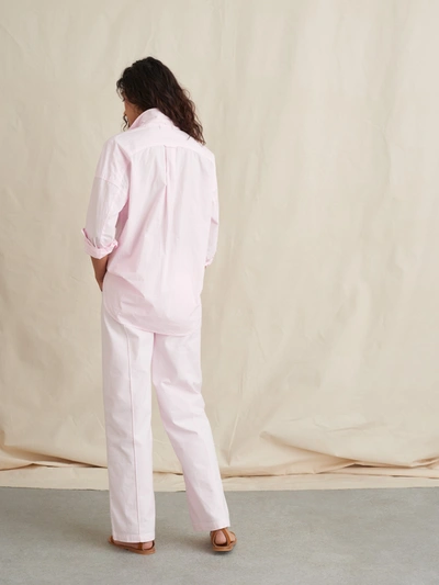 Shop Alex Mill Old Keeper Oversized Button-down In Paper Cotton In Light Pink