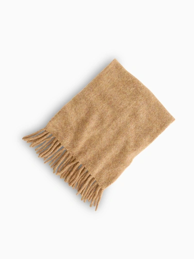 Shop Alex Mill Oversized Brushed Wool Scarf In Light Saddle