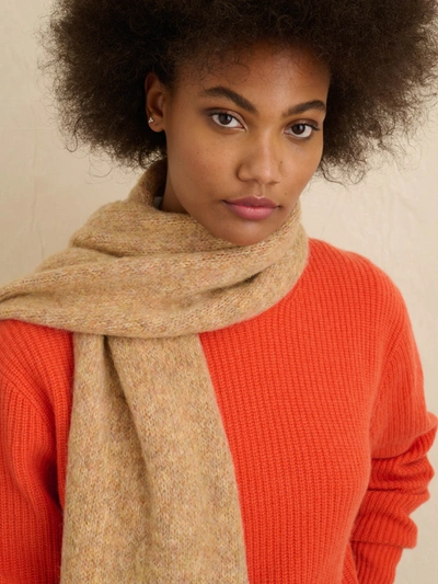 Shop Alex Mill Oversized Brushed Wool Scarf In Light Saddle
