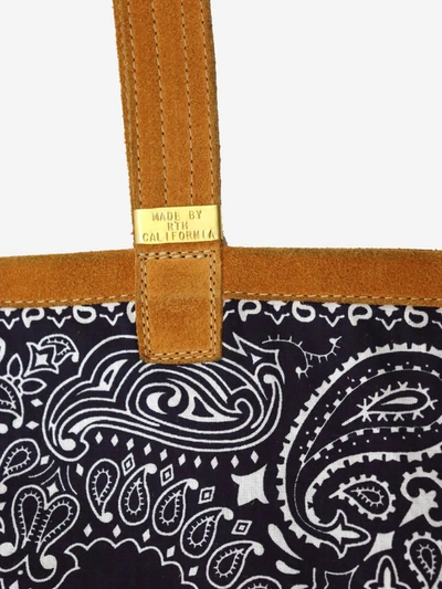 Shop Alex Mill Rth Bandana Tote In Navy