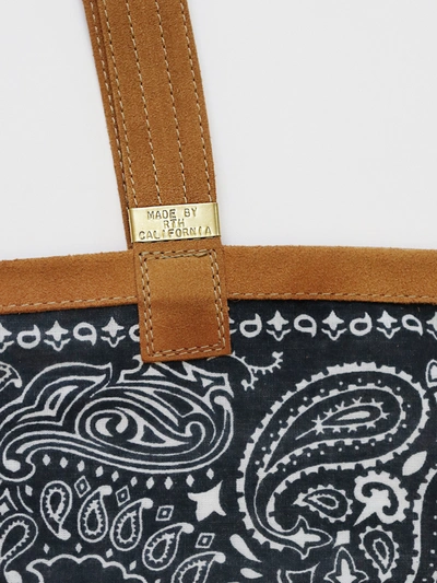 Alex Mill Rth Bandana Tote In Washed Blue