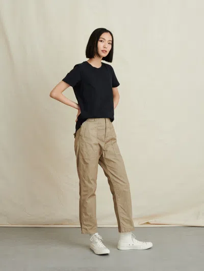 Alex Mill Standard Crewneck T-shirt In Slub Cotton In Black