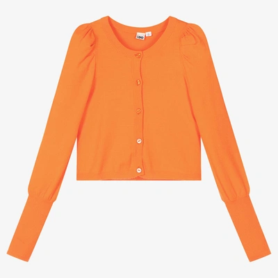Shop Ido Junior Girls Orange Knitted Cardigan