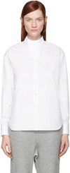 HYKE White Triangle Collar Shirt