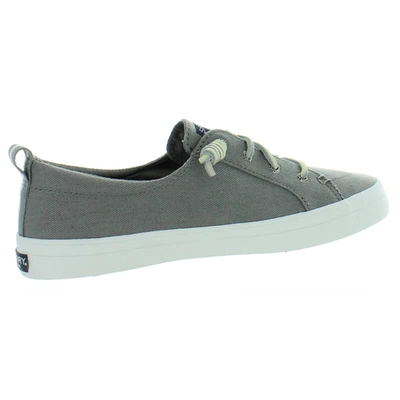 Shop Sperry Crest Vibe Womens Canvas Low Top Casual Shoes In Grey