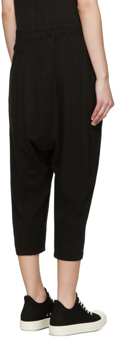 Shop Rick Owens Drkshdw Black Cropped Lounge Pants