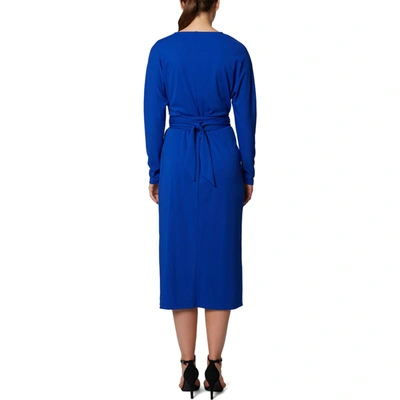 Shop Laundry By Shelli Segal Womens Tie Waist Long Cocktail And Party Dress In Blue