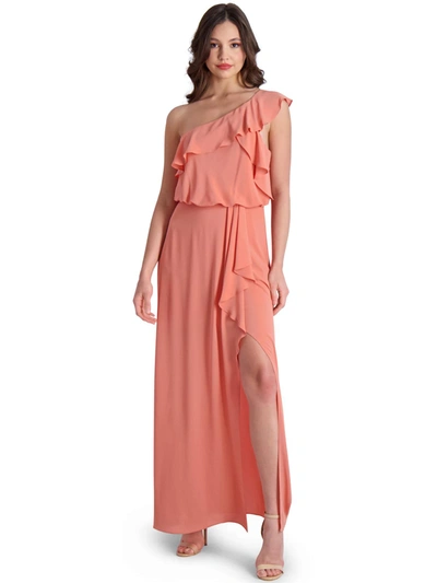 Shop Bcbgmaxazria Dahlia Womens Bridesmaid Formal Evening Dress In Pink