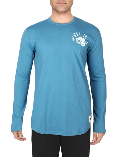 Shop Under Armour Get To Work Mens Loose Fit Long Sleeve Shirts & Tops In Blue