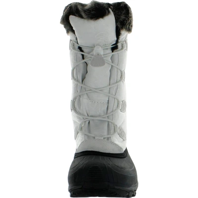 Shop Kamik Momentum Womens Faux Fur Insulated Snow Boots In Grey