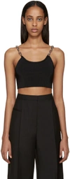 ALEXANDER WANG Black Chain Strap Tank Top