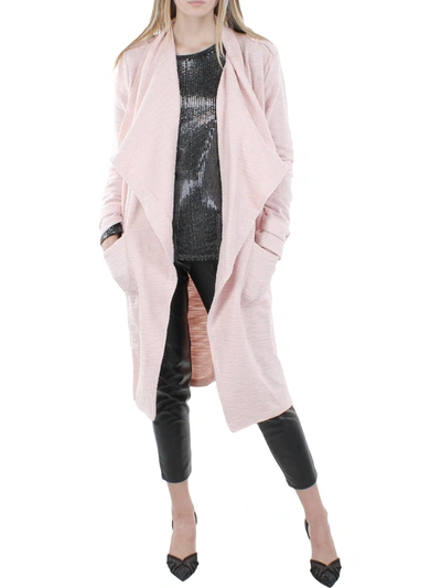 Shop Steve Madden Womens Long Textured Open Front In Pink