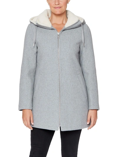 Shop Vince Camuto Womens Hidden Pocket Warm Wool Coat In Grey