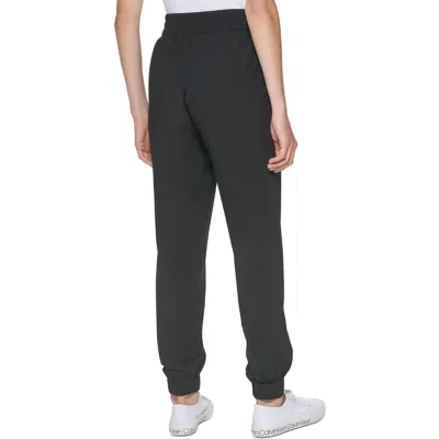 Shop Calvin Klein Womens Tech Drawstring Jogger Pants In Black