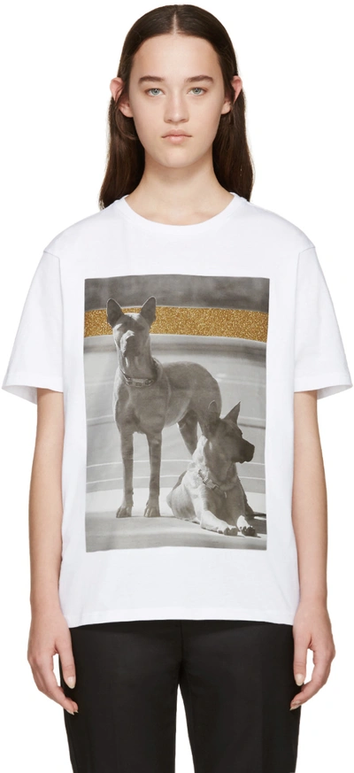 Palm Angels White Dogs T-shirt