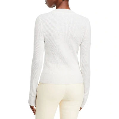 Shop Rag & Bone Womens Cashmere Ribbed V-neck Sweater In White