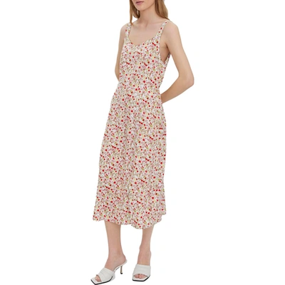 Vero Moda Womens Floral Mid-calf Midi Dress In Multi