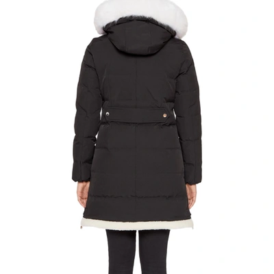 Shop Vince Camuto Womens Faux Fur Warm Puffer Jacket In Black