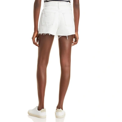 Shop Adriano Goldschmied Alexxis Womens High Rise Wedgie Shorts In White