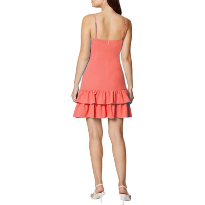 Shop Bcbgeneration Womens Ruffled Short Mini Dress In Pink