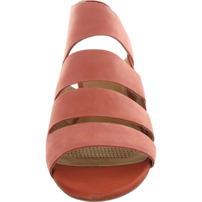 Shop Corso Como Ontariss Womens Nubuck Slip On Wedge Sandals In Pink