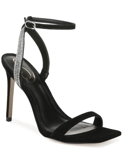 Shop Sam Edelman Ophelia Womens Embellished Square Toe Heels In Black