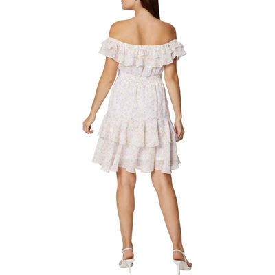 Shop Bcbgeneration Womens Off-the-shoulder Short Mini Dress In Multi
