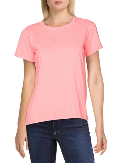 Shop Prince Peter Womens Scoop Neck Short Sleeve T-shirt In Pink